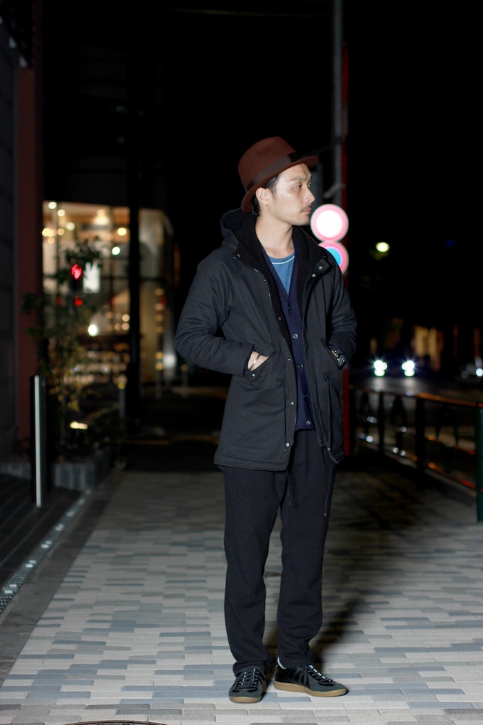×CRACKED TRIPLET PARKA (night version)