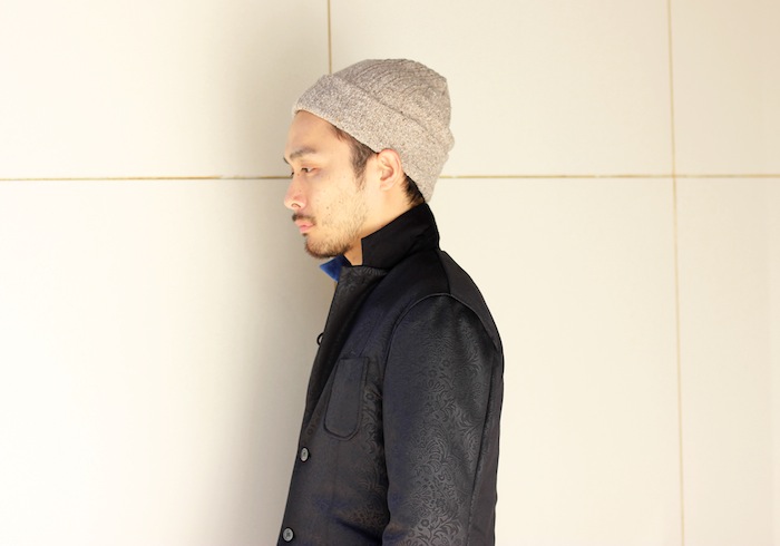 ×CABLE KNIT CAP(BEIGE)
