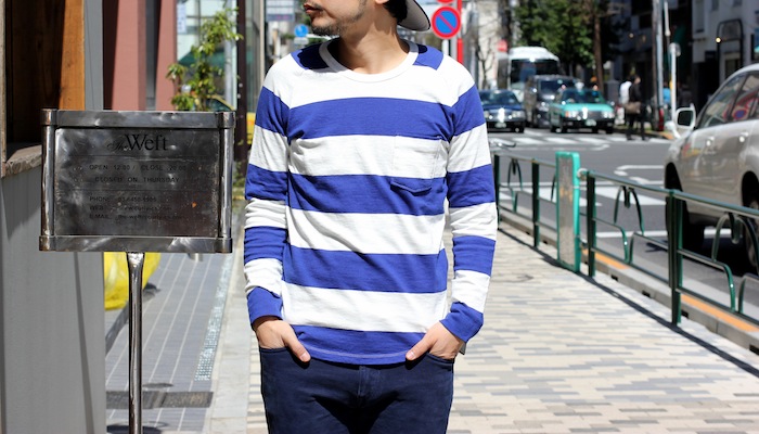 LS FURROW BORDER TEE（¥8,800+TAX）