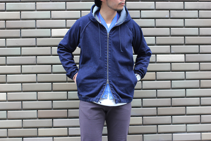 MAZARINE ZIP HOODY×LS PPM CARDE