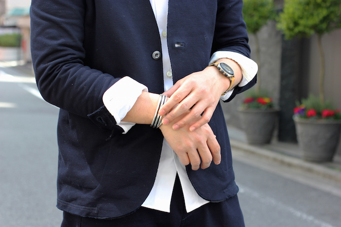 SET UP STYLE WITH NO COLLAR JACKET