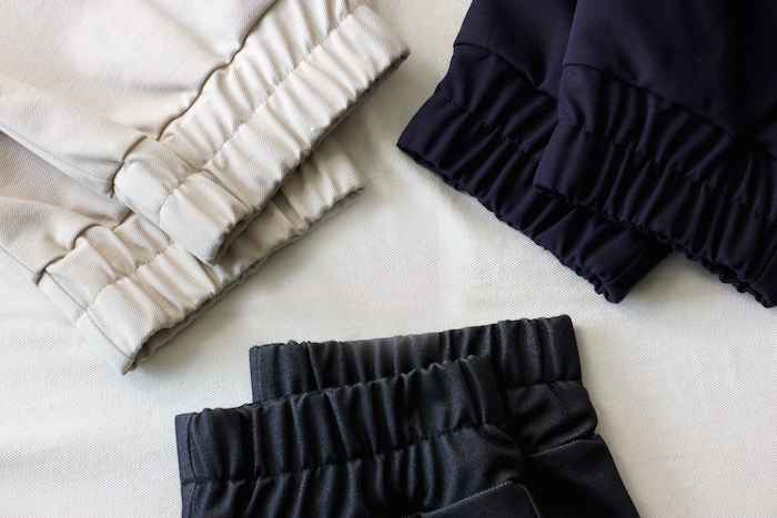 day by day -BLANK RIB TROUSERS-