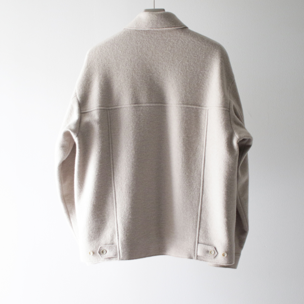 COMPRESSED WOOL CROPPED JACKET | JOURNAL | The Weft CURLY&Co. HEAD STORE
