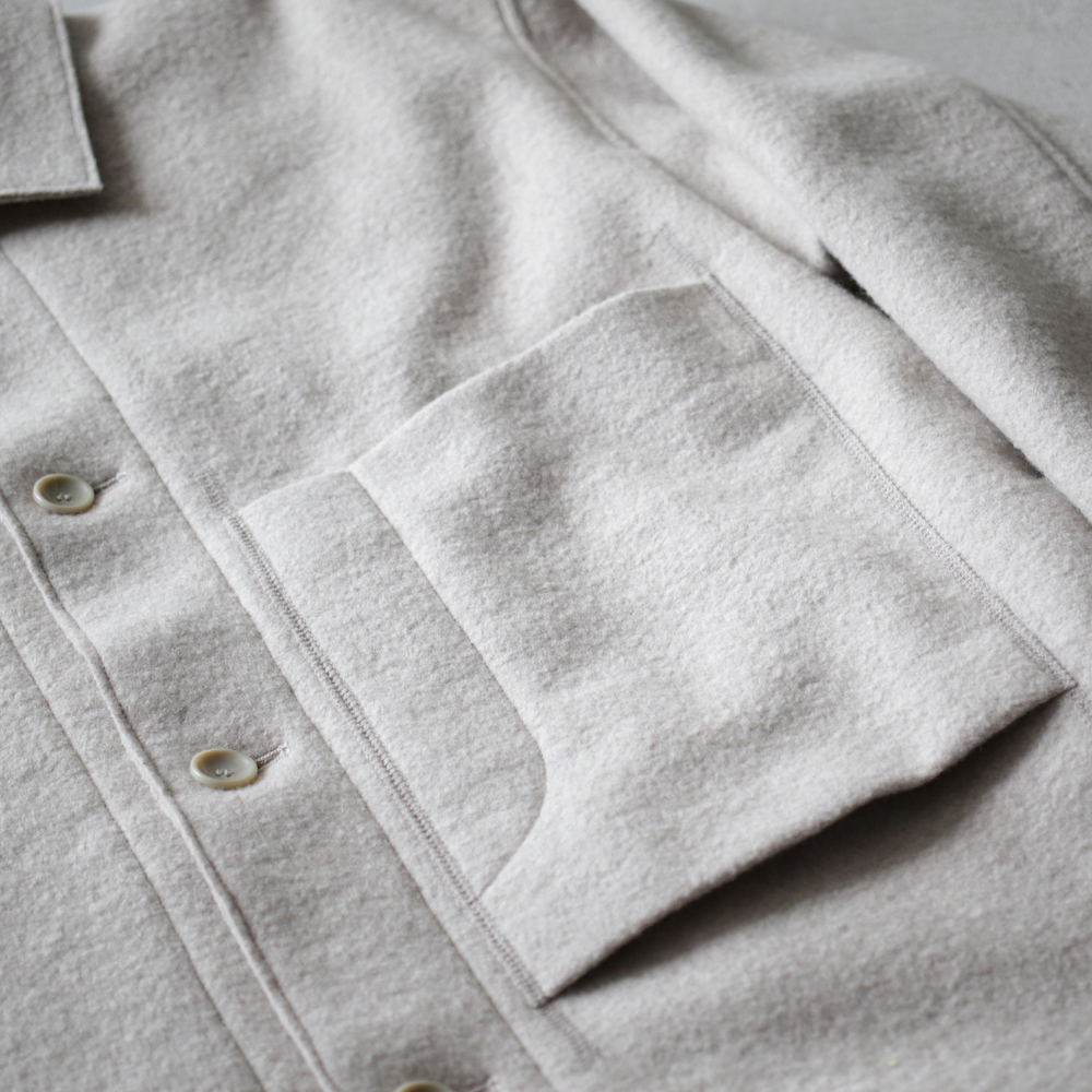 COMPRESSED WOOL CROPPED JACKET | JOURNAL | The Weft CURLY&Co. HEAD STORE
