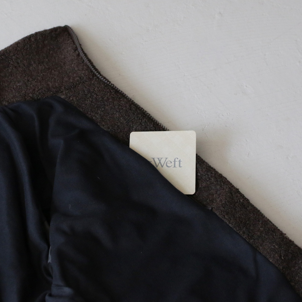 RECYCLED WOOL TUBE-NECK BLOUSON | JOURNAL | The Weft CURLY&Co