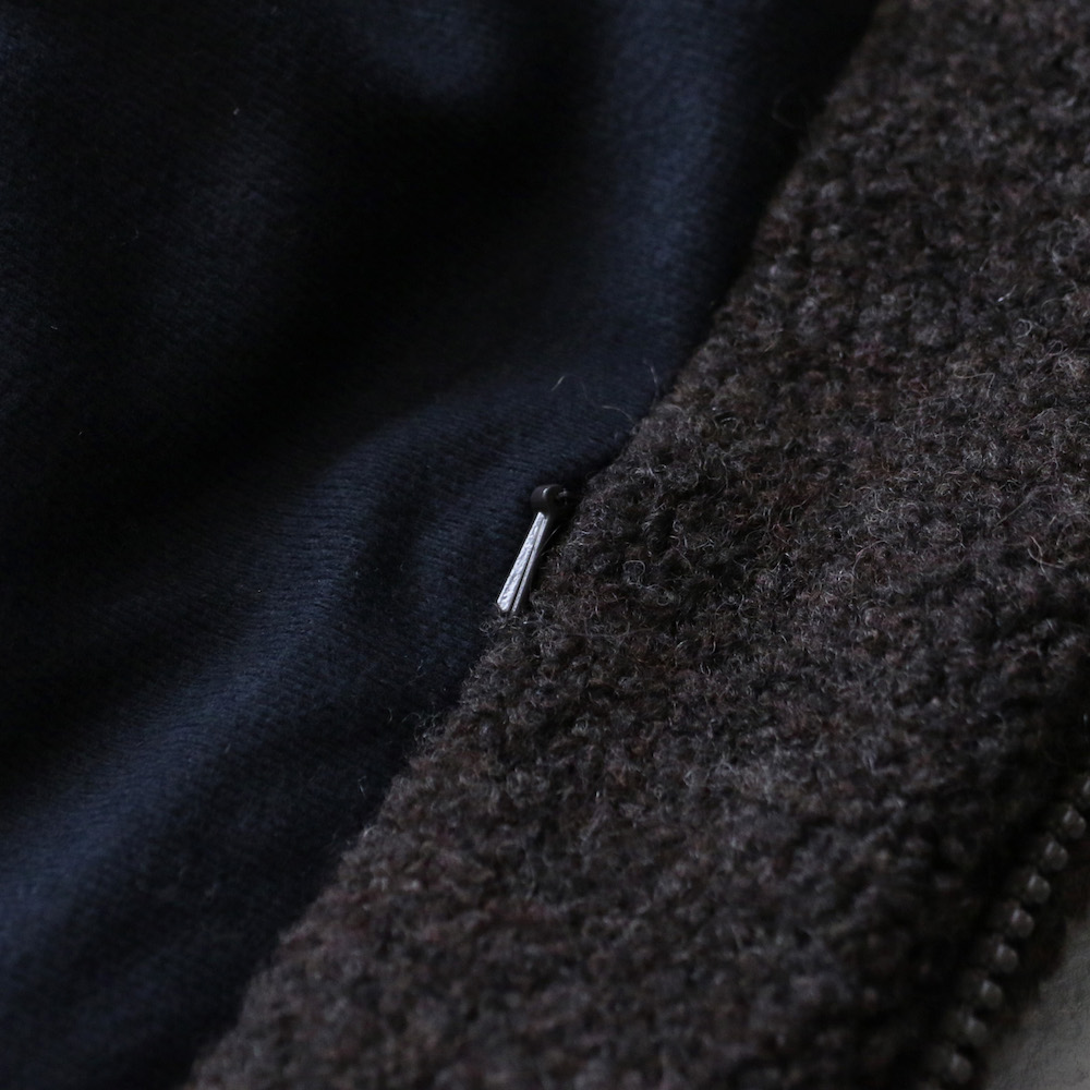 RECYCLED WOOL TUBE-NECK BLOUSON | JOURNAL | The Weft CURLY&Co